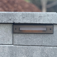 STBP01 2W 2700K Arrow Simple Louv Brass Deck Light Low voltage Landscape Lighting