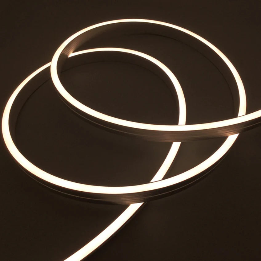 Outdoor Landscape Lighting LED 12V Low Voltage SLN04 Dotless COB LED Neon Side Flex Strip Light 3.05W 16.4'x 0.47"x 0.23" AC12V IP67 16.4ft
