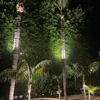 Soporte redondo de montaje en superficie de aluminio AP1 para accesorio de iluminación de paisaje