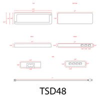 TSDC48 –  Heavy Duty 12V DC 48W Low Voltage Transformer for LED Modules