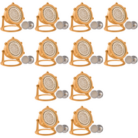 ULB02 4x/8x/12x Package Cast Brass PAR36 LED 12V Low Voltage Underwater Pond Light IP68 Waterproof 10W 160° 3000K Bulb
