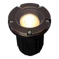 UNB04 4x/8x/12x Package Cast Brass 12V Low Voltage Round LED In-Ground Well Light IP65 Waterproof with 5W 3000K Bulb