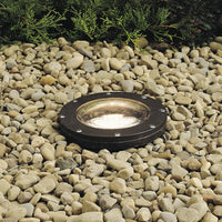 UNB04 Cast Brass 12V Low Voltage Round LED In-Ground Well Light IP65 Waterproof