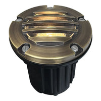 UNB06 4x/8x/12x Package Cast Brass 12V Low Voltage Round Grill LED In-Ground Well Light IP65 Waterproof with 5W 3000K Bulb