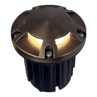 UNB07 Cast Brass 12V Low Voltage Round Multi-Directional LED In-ground Well Light IP65 Waterproof