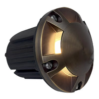 UNB07 Cast Brass 12V Low Voltage Round Multi-Directional LED In-ground Well Light IP65 Waterproof