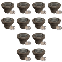 UNF08 4x/8x/12x Package Fiber Glass 12V Low Voltage Commercial PAR36 LED In-ground Well Light IP65 Waterproof 10W 160° 3000K Bulb