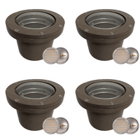 UNF08 4x/8x/12x Package Fiber Glass 12V Low Voltage Commercial PAR36 LED In-ground Well Light IP65 Waterproof 10W 160° 3000K Bulb