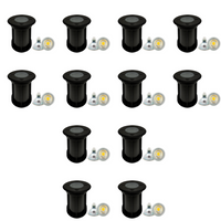 UNS02 4x/8x/12x Package Waterproof In-Ground 12V Low Voltage LED Underground Light Landscape Lighting with 5W 3000K Bulb