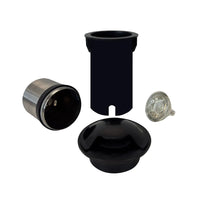 UNS03 4x/8x/12x Package Stainless Steel Mono Directional One Slit In-Ground 12V Low Voltage LED In Ground Landscape Lighting with 5W 3000K Bulb