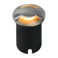 UNS04 Stainless Steel Bi Directional Two Slit In-Ground 12V Low Voltage LED In Ground Landscape Lighting