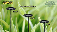 CDPA73 Heavy Duty Cast Aluminum Adjustable Height LED Outdoor Landscape Path Light
