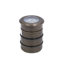 STBP09 Luz Brass / Stainless Steel Louvered In Ground 2700K Warm White Integrated Light Low Voltage For Outdoors LED