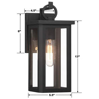 Boadie 1 Light Outdoor Sconce 5.5