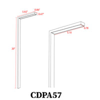 CDPA57 12V Low Voltage Aluminum LED Rectangular Bollard Aluminum Path Light