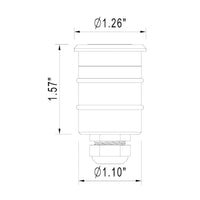 STBP09 Luz Brass / Stainless Steel Louvered In Ground 2700K Warm White Integrated Light Low Voltage For Outdoors LED