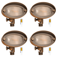 FPB03 Luz de inundación direccional LED ovalada de latón Iluminación ajustable