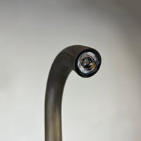 PLB21 Cast Brass 3W 3000K Warm White Integrated LED Cane Style Curved 12V Low Voltage Pathway Light