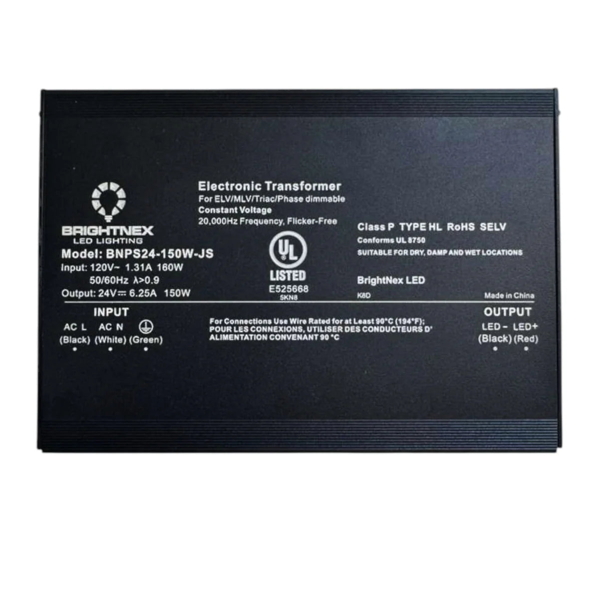 Outdoor Landscape Lighting LED 12V Low Voltage TSDC03 24V DC Low Voltage Dimmable Junction Box Transformers Class P UL 8750 Listed LED Driver TRIAC/ELV/MLV Dimming Outdoor Rated