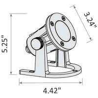 ULB01 12V Low Voltage Underwater Brass LED Fountain Pond Lighting.
