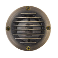 UNBP01 Tulay Antique Brass In-Ground Well Light Grill Face Low Voltage Landscape Lighting