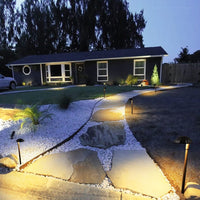 ALP01 6-Pack 5W Low Voltage 12V LED Cast Aluminum Landscape Pathway Lights Package