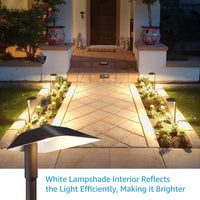 ALP02 6-Pack 5W Low Voltage 12V LED Cast Aluminum Landscape Pathway Lights Package