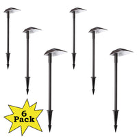 ALP02 6-Pack 5W Low Voltage 12V LED Cast Aluminum Landscape Pathway Lights Package