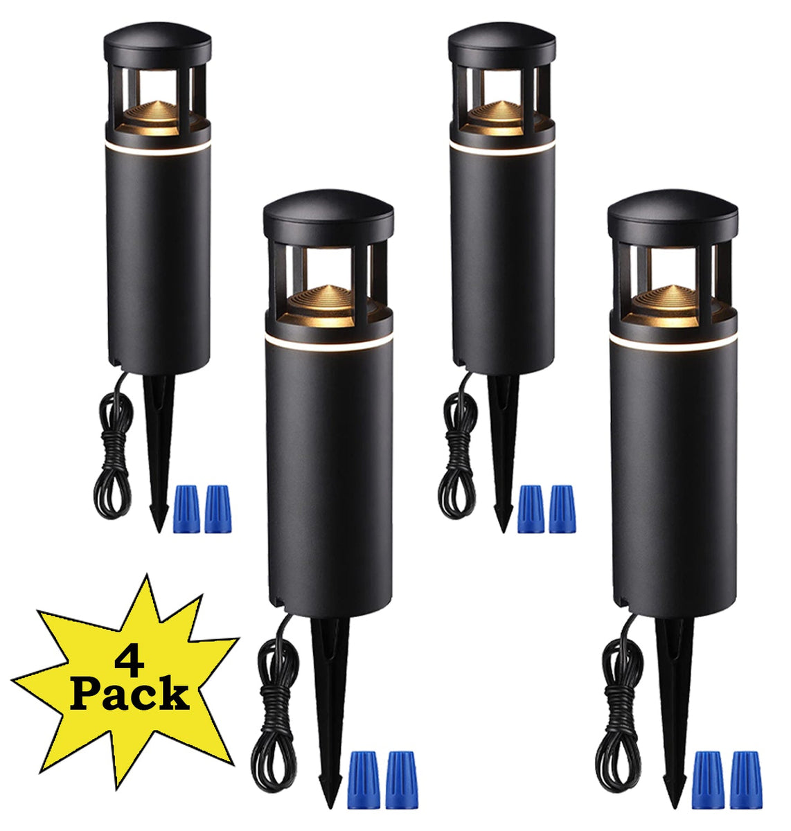 4Pack of ALP59 Outdoor Pathway Lights Water Resistant Durable
