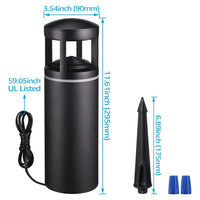 ALP59 8-Pack LED Low Voltage Pathway Lights, Outdoor Landscape Lighting, Aluminum Housing, 5W 12V AC/DC Path Lights for Driveway, Garden, Lawn, IP65 Waterproof, 3000K Warm White