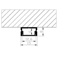 AP46M Rectangular Rail Aluminum Channel 10 Pack LED Strip Light Cover End Caps.