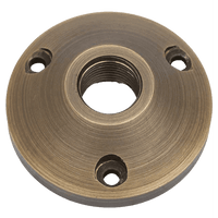BP1 Brass Surface Mount Round Bracket for Landscape Lighting Fixture.