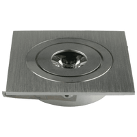 CB06 Dimmable Recessed Square Cast Aluminum LED Puck Light Cabinet Downlighting.