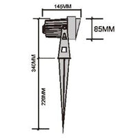 CD85 9W Garden Landscape Directional Waterproof Ground Narrow Beam Spotlight.