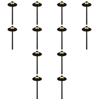 CDPA50 4x/8x/12x Package 3W 12V Low Voltage Smooth Hat 3000K Warm White Integrated LED Low Aluminum Voltage Path Light