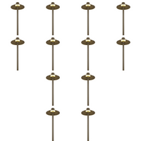 CDPA50 4x/8x/12x Package 3W 12V Low Voltage Smooth Hat 3000K Warm White Integrated LED Low Aluminum Voltage Path Light