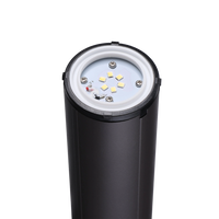 CDPA55 3W 12V Low Voltage 3000K Warm White Integrated LED Garden Bollard Aluminum Path Light