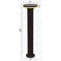 CDPA64 12W Bollard Pathway Lighting LED Circle Top Modern Low Voltage.