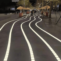CRG30 Low Voltage In Ground RGBW or WW LED Brick Paver Light Square IP67 Waterproof.