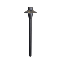 Capuchon Solid Cast Brass Path & Area Light - Natural Bronze Low Voltage Outdoor Lighting