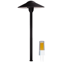 DL03 12V AC/DC Aluminio Bajo voltaje Paisaje Iluminación Seta Camino Luz