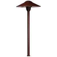 DL03 12V AC/DC Aluminum Low Voltage Landscape Lighting Mushroom Path Light.