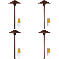 DL03 12V AC/DC Aluminio Bajo voltaje Paisaje Iluminación Seta Camino Luz