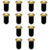 DMB52 4x/8x/12x Package 1.5W 12V Low Voltage 3000K Warm White Integrated LED Landscape In-ground Brass Waterproof Well Lights Fixture