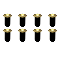 DMB52 4x/8x/12x Package 1.5W 12V Low Voltage 3000K Warm White Integrated LED Landscape In-ground Brass Waterproof Well Lights Fixture