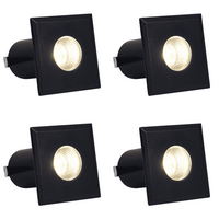 DMS52 4x/8x/12x Package 3W COB 12V Low Voltage LED Square Top Stainless Steel Waterproof In-Ground Landscape Well Light 3000K/5000K