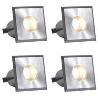 DMS52 4x/8x/12x Package 3W COB 12V Low Voltage LED Square Top Stainless Steel Waterproof In-Ground Landscape Well Light 3000K/5000K