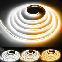 SLD07 Dotless Linear LED Tunable CCT (2700K-6500K) 4.5W/ft for 10mm COB Strip Lights Low Voltage DC24V Tape Light
