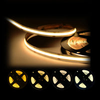 Luces de tira LED lineales sin puntos Luz de cinta FCOB DC12V de bajo voltaje