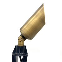 SPBP05 Stelvio Antique Brass Spotlight Low Voltage Outdoor Lighting